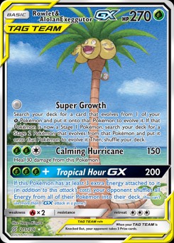 Rowlet & Alolan Exeggutor-GX